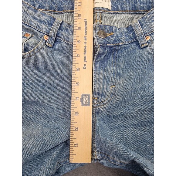 Motel Jeans Womens 28x30 Light Wash High Rise Wide Straight Leg Blue Denim - Picture 7 of 14